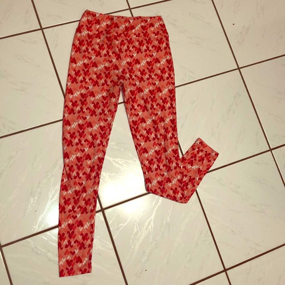 Lularoe Valentine Leggings- OS